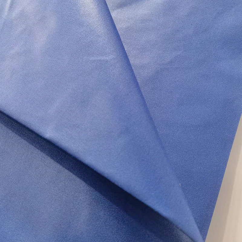 TMIE-08-1-3 Panno per abiti traspirante Larghezza 115 cm Peso 90 g/m² Ingrediente poliestere tinto con tessuto popeline di poliestere liscio e lucido
