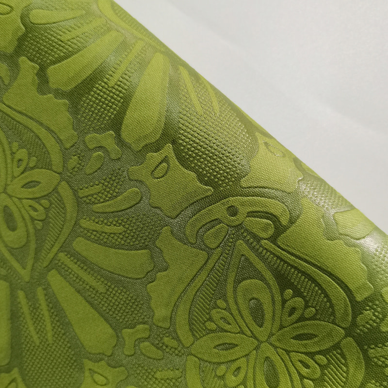 TMIE-08-2-2 110GSM Tessuto di peso medio per abbigliamento da lavoro Tessuto tinta unita Tinto brillante con tessuto in popeline di poliestere goffrato con disegno floreale vivido 3D