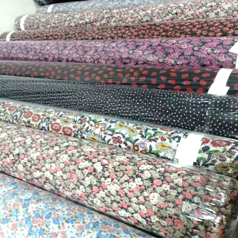 TMIE-08-3-2 Tessuto popeline twill con stampa poliestere 115GSM