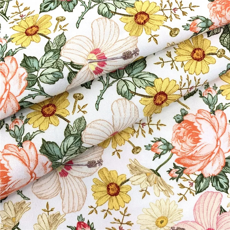 TMIE-08-3-3 Tessuto popeline di poliestere twill con stampa personalizzata 120GSM