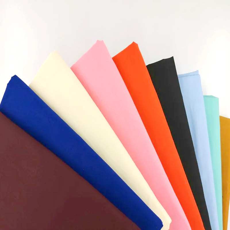 TMIE-08-5-2 Larghezza 112 cm Peso leggero 75 g/m² Colore personalizzato e oltre 100+ colori Tessuto popeline di poliestere con fodera tinta
