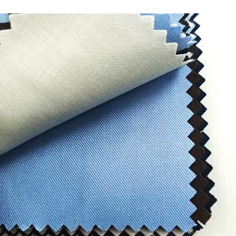 TMIE-08-4-2 Tessuto twill di popeline di poliestere tinto in colori 115GSM di peso medio