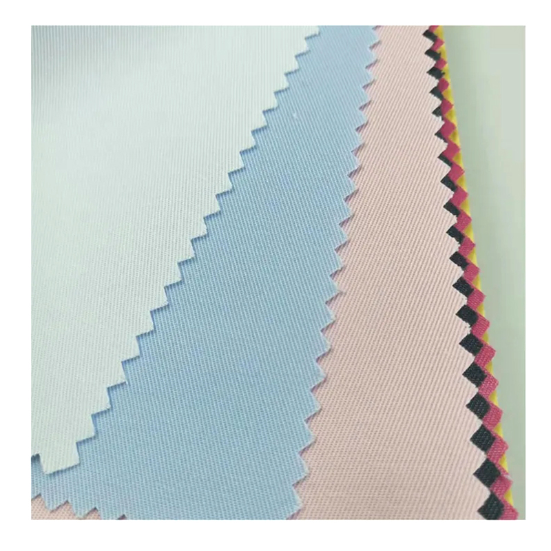 TMIE-08-4-2 Tessuto twill di popeline di poliestere tinto in colori 115GSM di peso medio